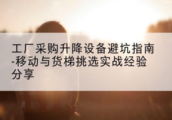 昌江移动式升降机怎么选-工厂采购升降设备避坑指南-移动与货梯挑选实战经验分享